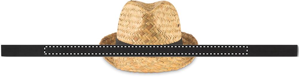 Natural straw hat band transfer 03