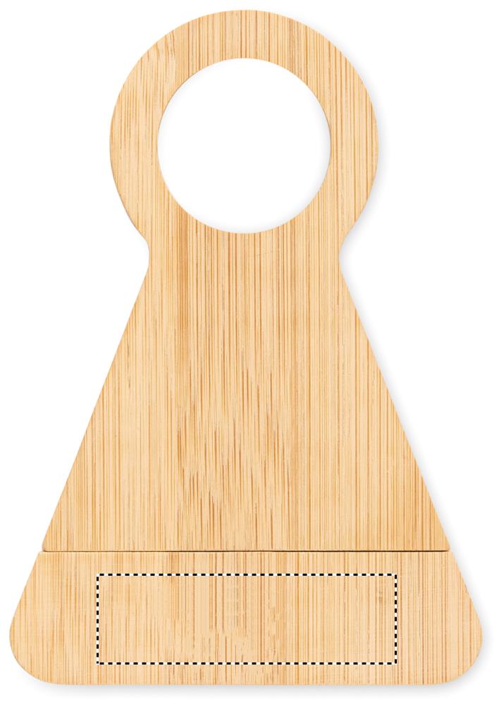 Bamboo bottle stand & opener side 2 40