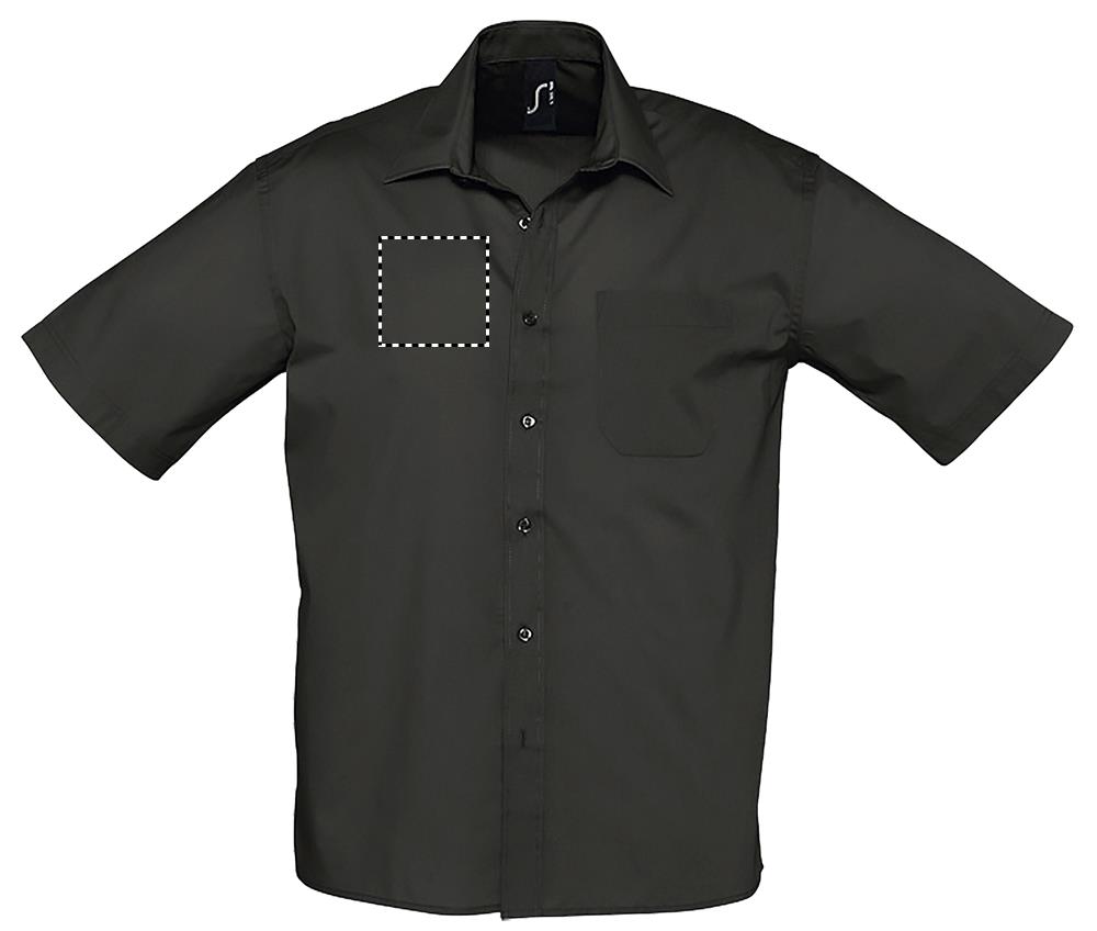 BRISTOL POPLIN MEN SHIRT chest right bk