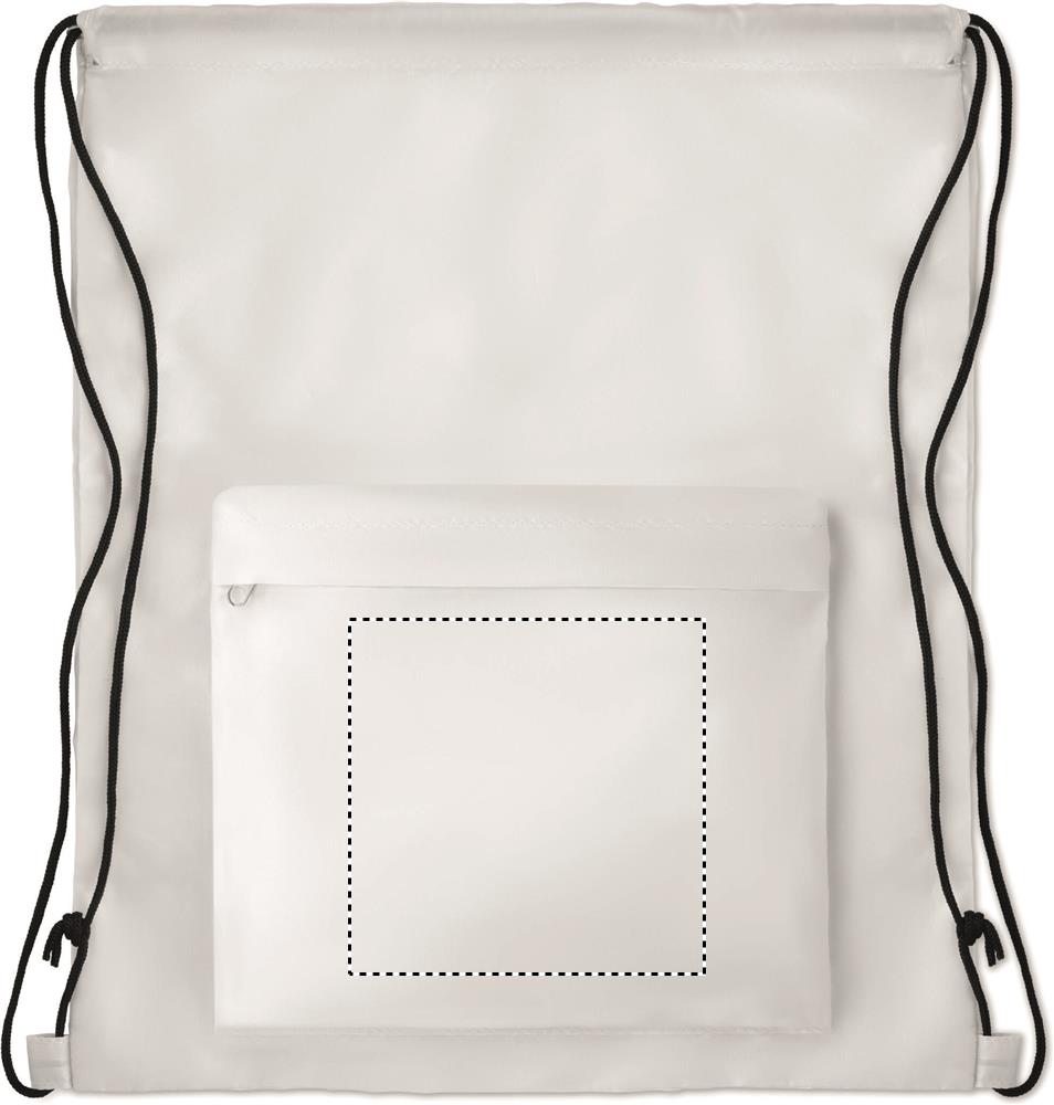 210D Polyester drawstring bag pocket ts 06