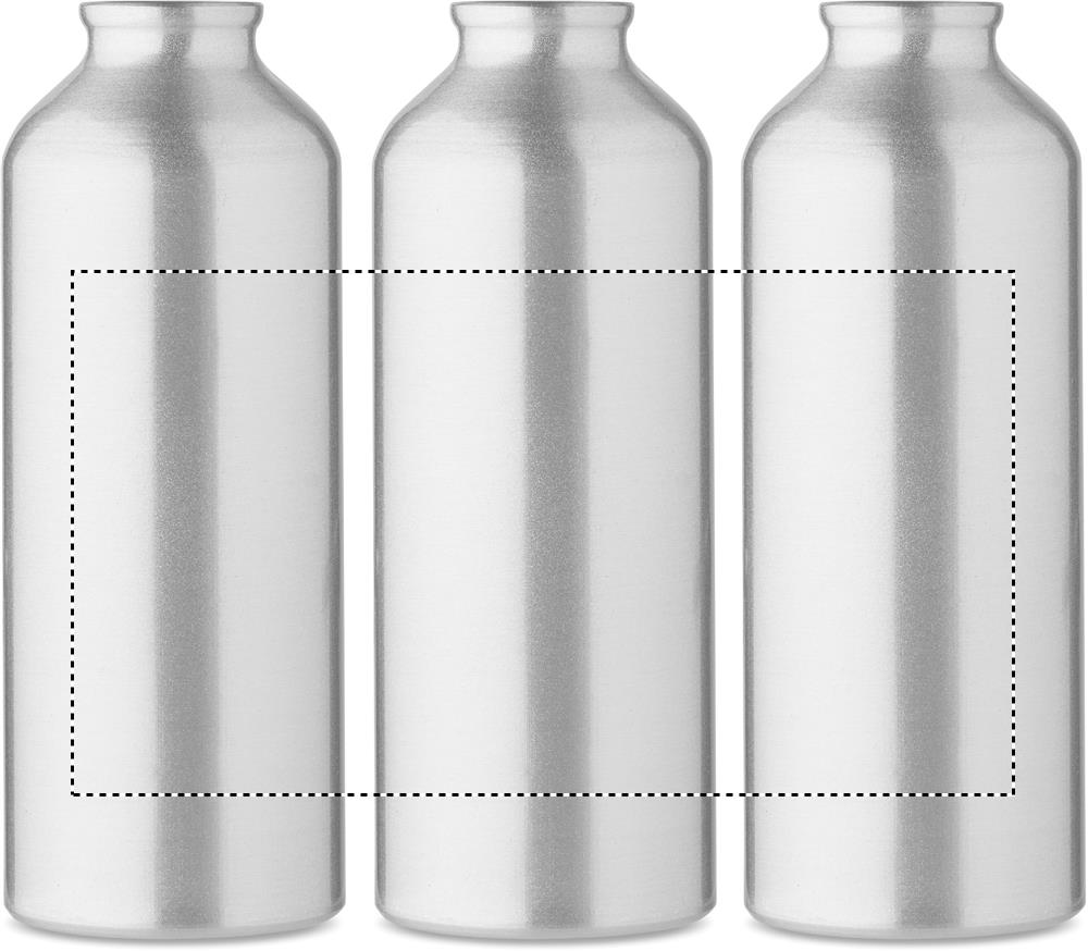 Recycled aluminium bottle 500ml roundscreen 16