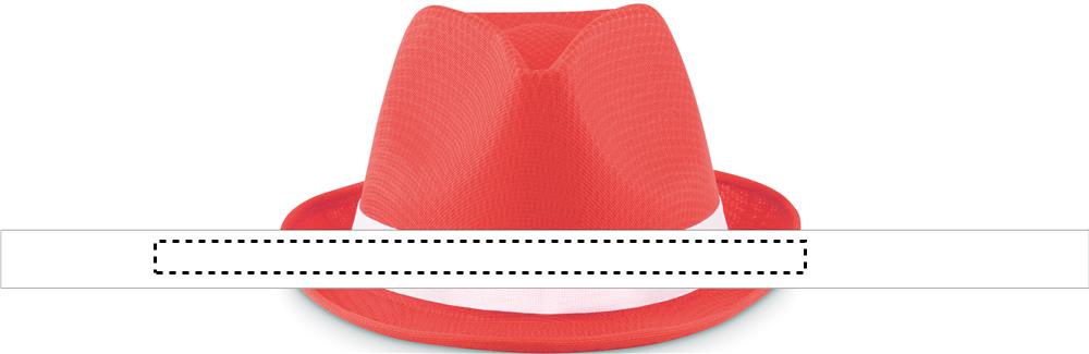 Coloured polyester hat band 05