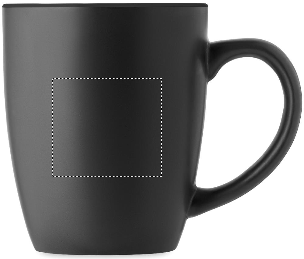 Two tone ceramic mug 290 ml right handed 03