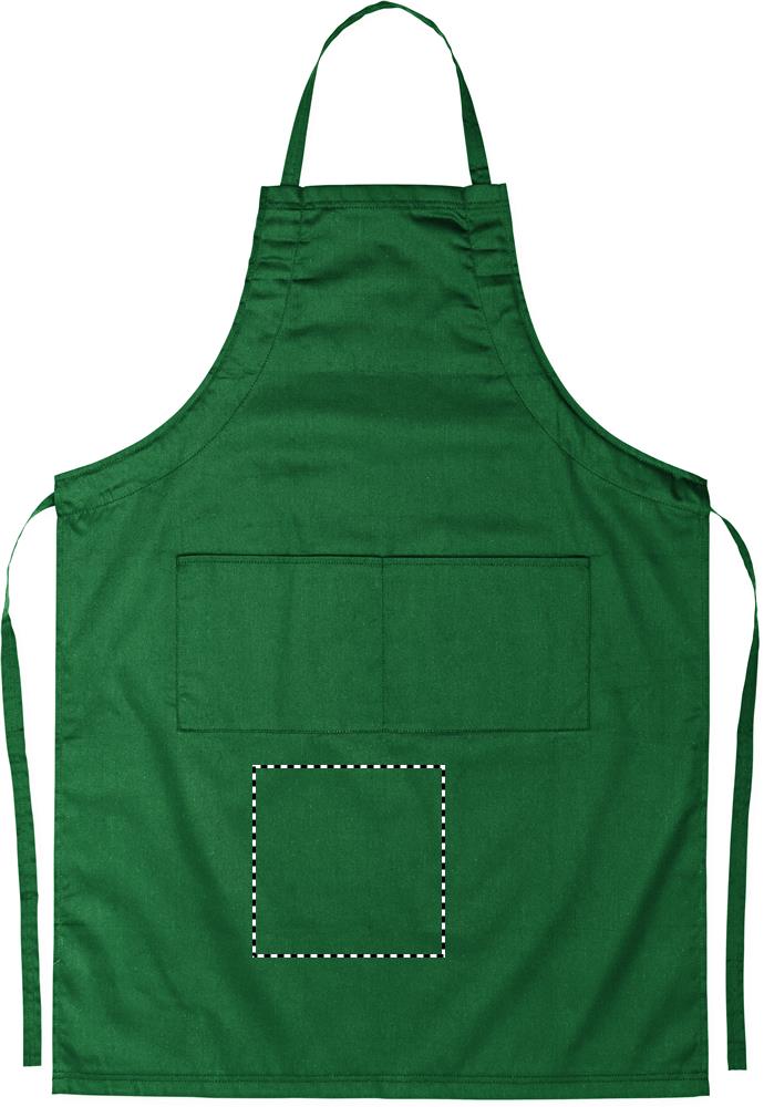 Adjustable apron below pocket e 09