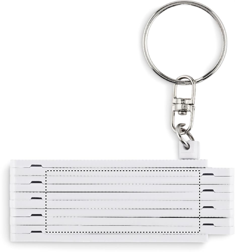 Carpenters ruler key ring 50cm front 06