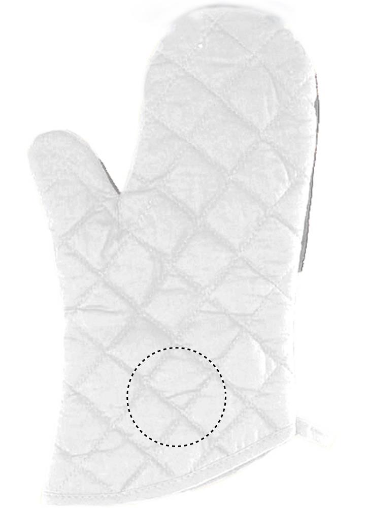 Cotton oven glove front lower e 06