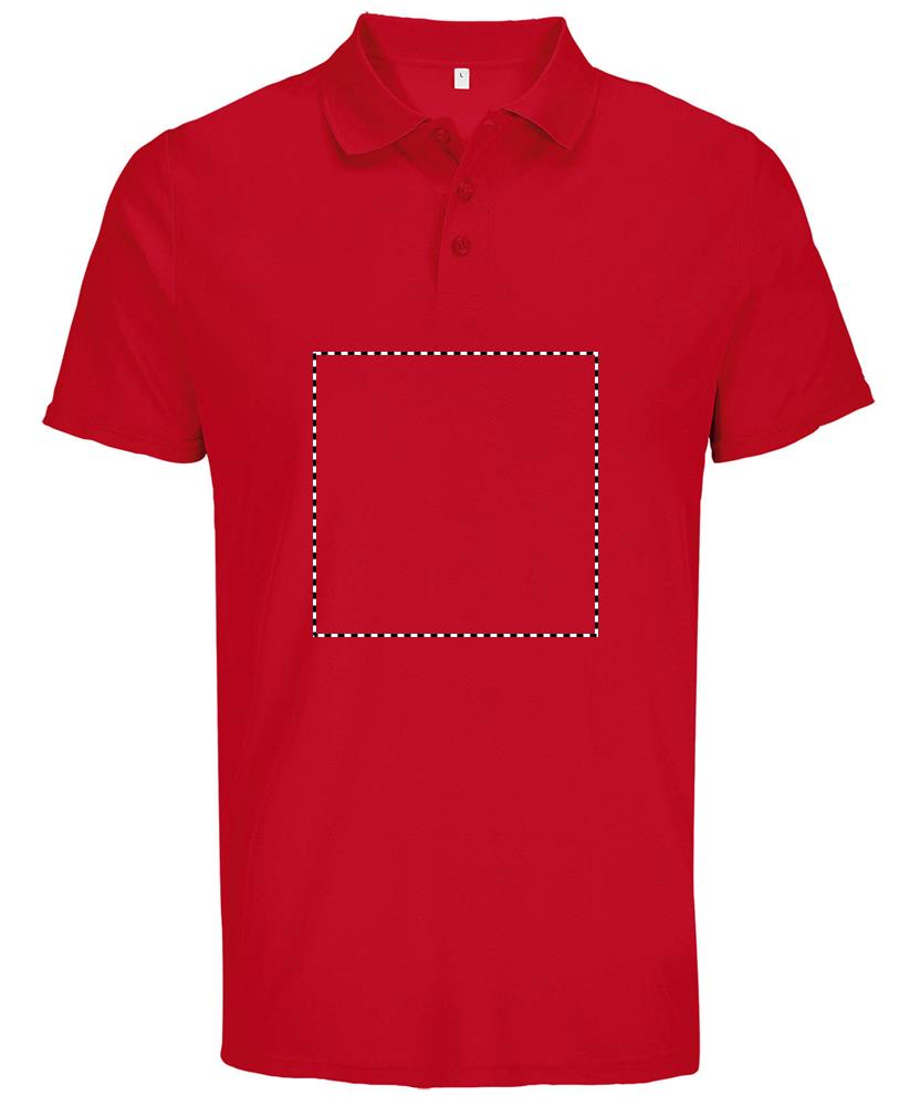 PITCHER UNISEX POLO front rd