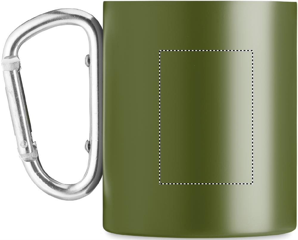 Double wall metal mug 300 ml left handed 60