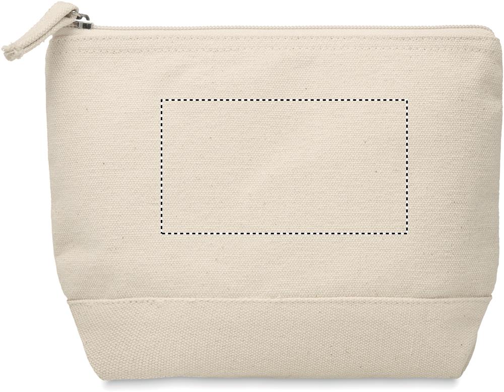 Bicolour cotton cosmetic bag side 2 13