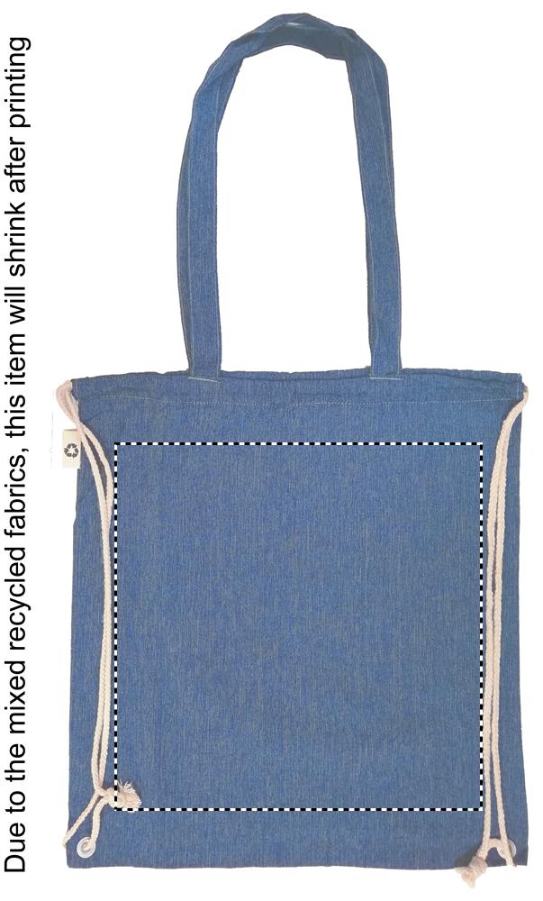 140gr/m² recycled fabric bag front 37