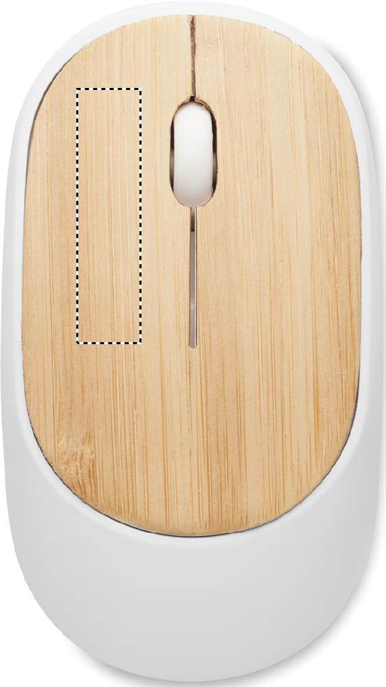 Mouse senza fili in bambù left button 06