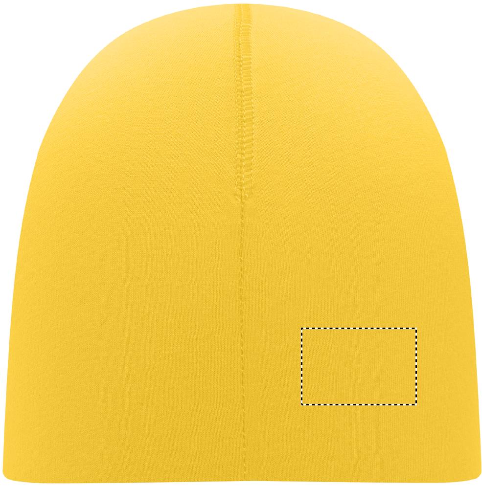 Unisex beanie in cotton back side 1 08