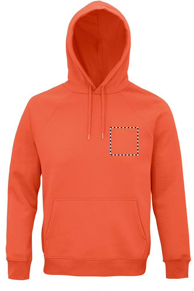 STELLAR Felpa uni cappuccio chest ob