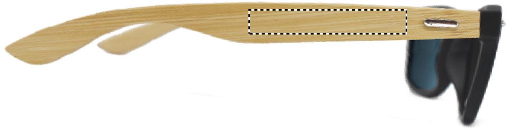 Sunglasses with bamboo arms right leg 04