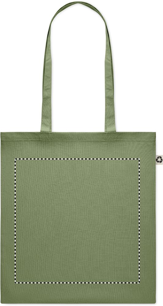 Recycled cotton shopping bag front 09
