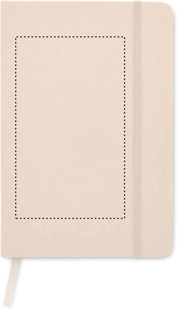 Notebook A5 in 600D RPET front 43