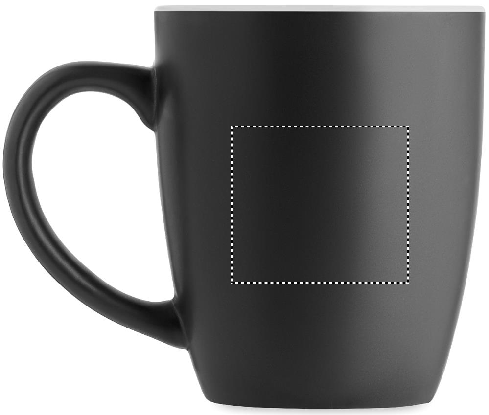 Two tone ceramic mug 290 ml left handed 06