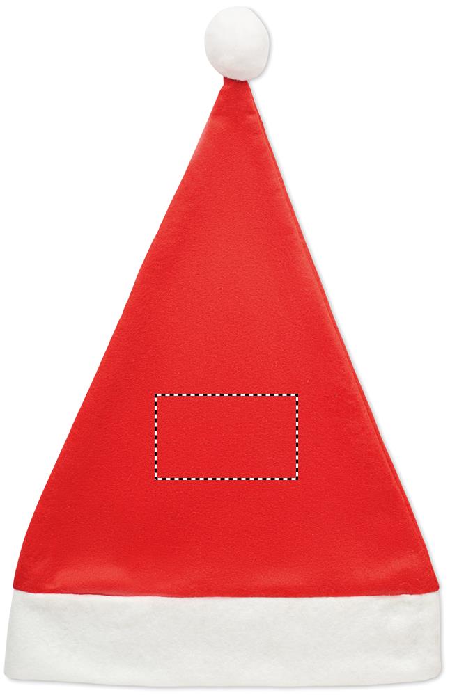 Christmas hat RPET back red part 05