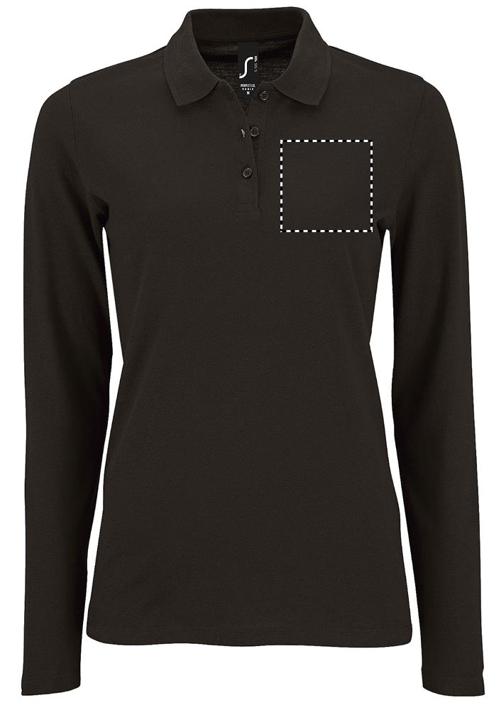 PERFECT LSL WOMEN POLO 180 chest bk