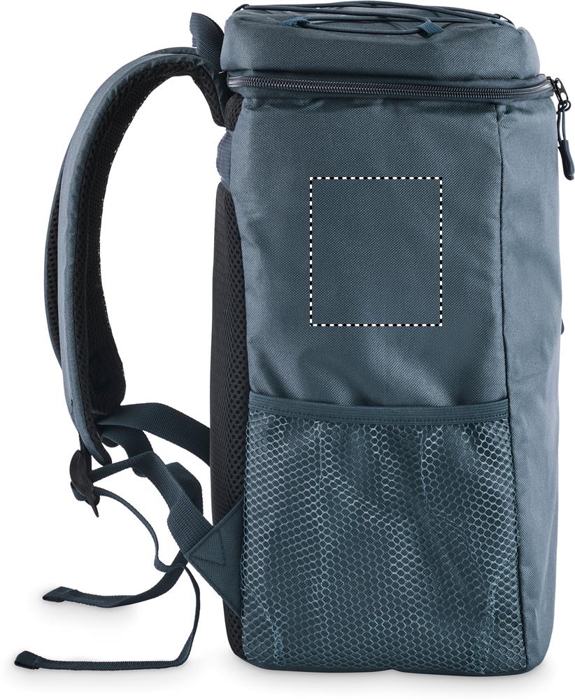 Cooler backpack in 600D RPET left side 04