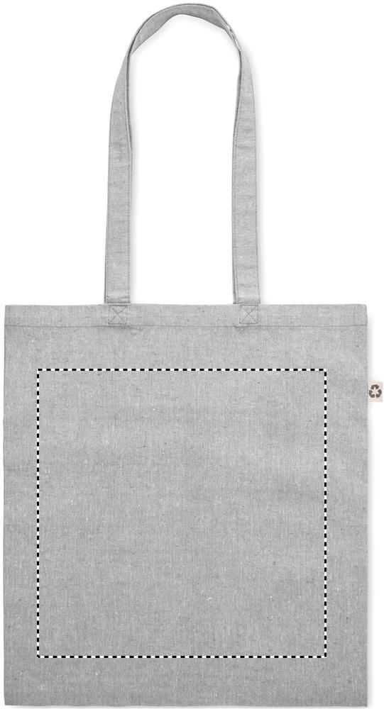 Shopping bag with long handles front 07