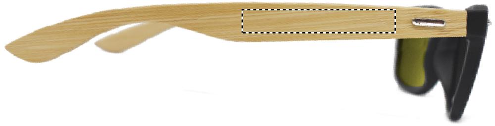 Sunglasses with bamboo arms right leg 08