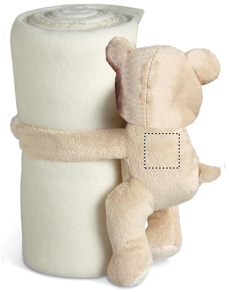 Fleece blanket with bear back side 2 06