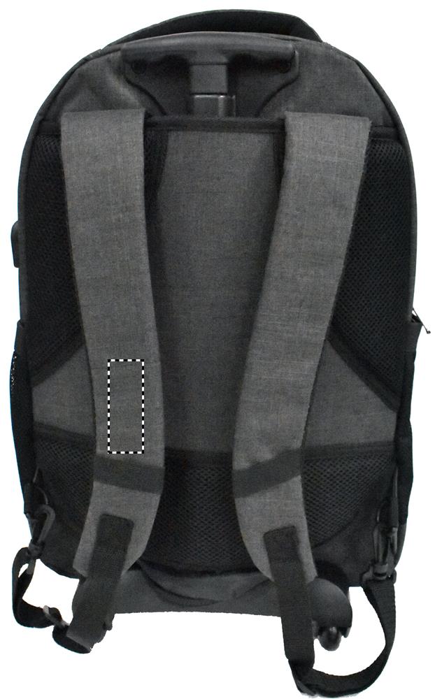 Trolley backpack in 360D shoulder strap left 07