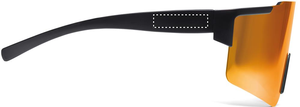 Mirrored sports sunglasses right leg 10