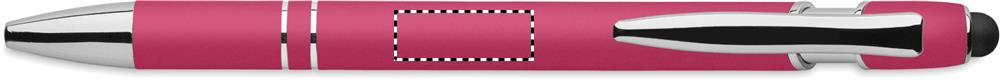 Recycled aluminium stylus pen in line with clip 38