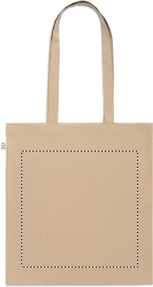 Recycled cotton shopping bag back 39