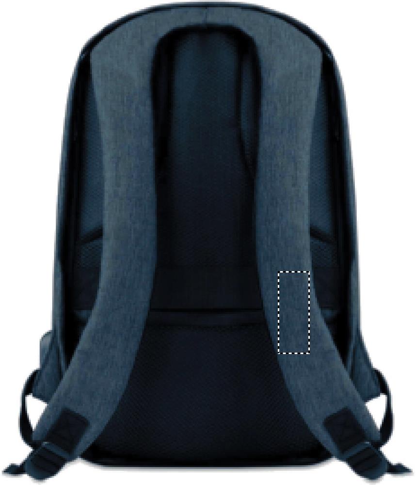 2 tone backpack incl USB plug shoulder strap left 04
