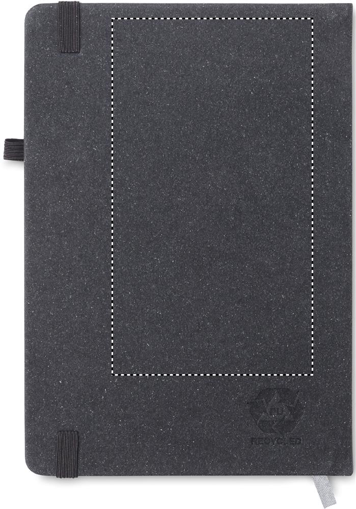 Recycled PU A5 lined notebook back 03