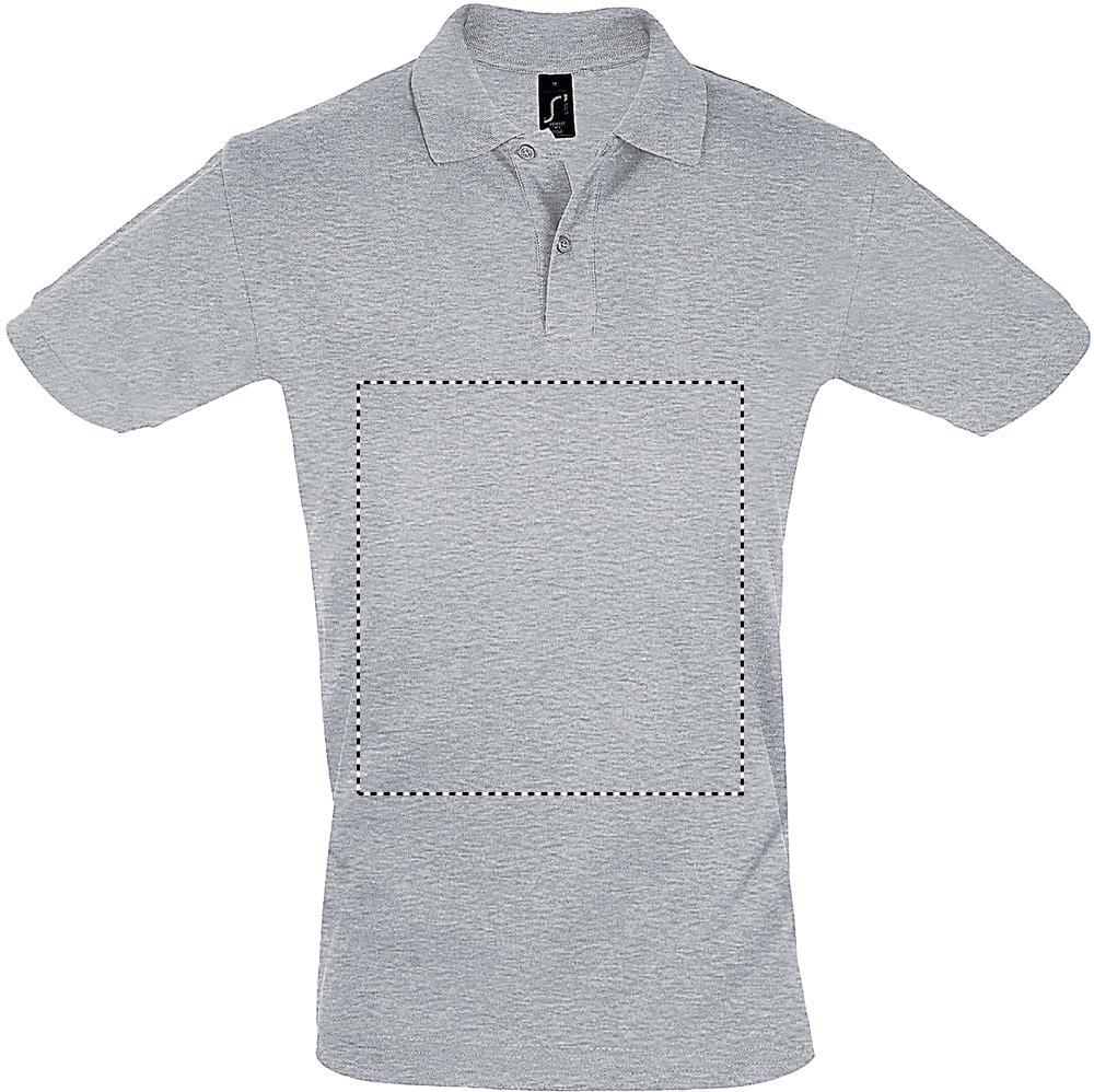 PERFECT MEN Polo 180g front gy