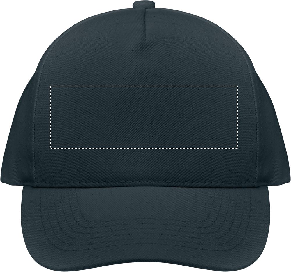 Organic cotton baseball cap front embroidery 85