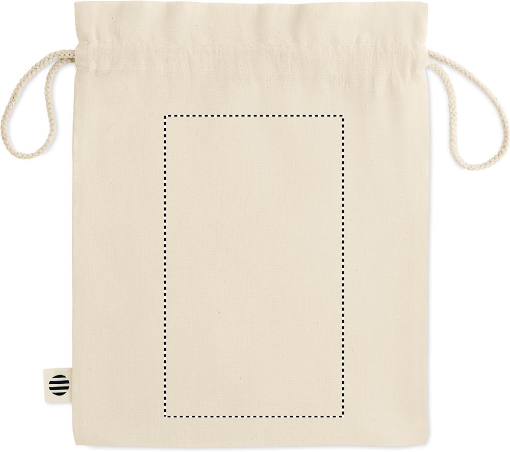 Medium organic cotton gift bag back 13