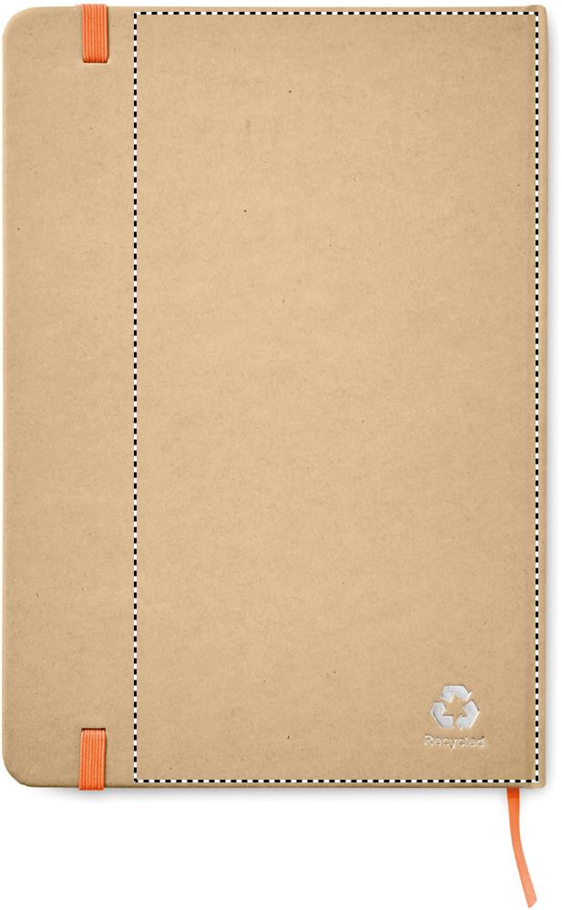A5 recycled notebook 80 lined back pd 10