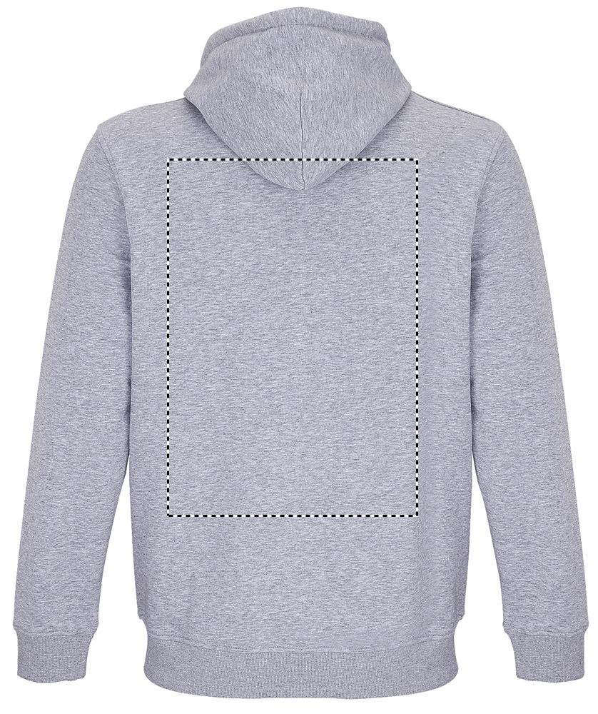 CALIPSO FULL ZIP HOODIE back gy
