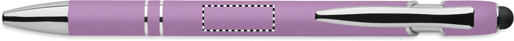 Recycled aluminium stylus pen in line with clip 21