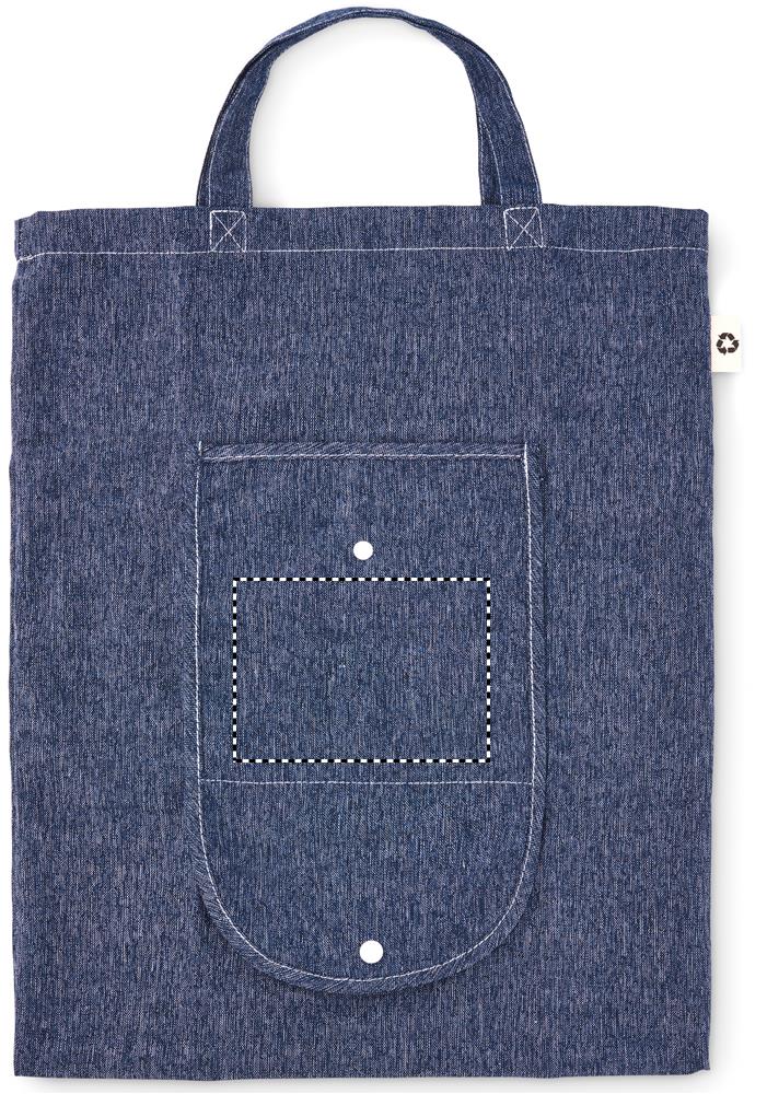 Foldable shopper bag 140 gr/m²  front bag unfolded 04