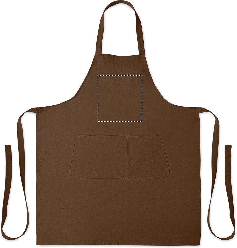 Grembiule in cotone biologico 2 front above pocket 41