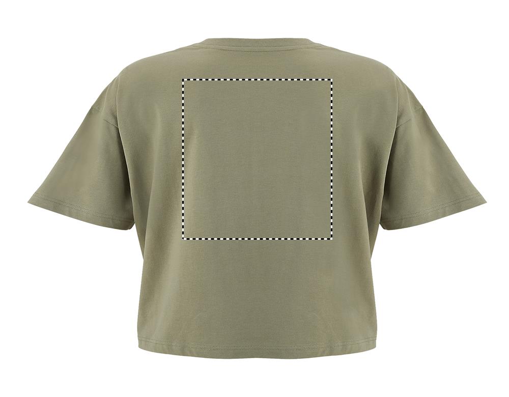 BOXY WOMEN OVERSIZE T-SHIRT back kh