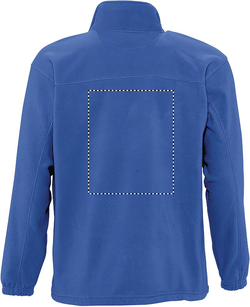 NORTH Zipped Fleece Jacket back rb