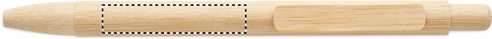 Penna a sfera ain bamboo in line with clip 40