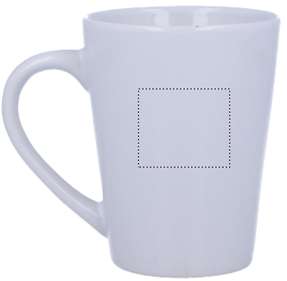 Ceramic coffee mug 180 ml left handed 06