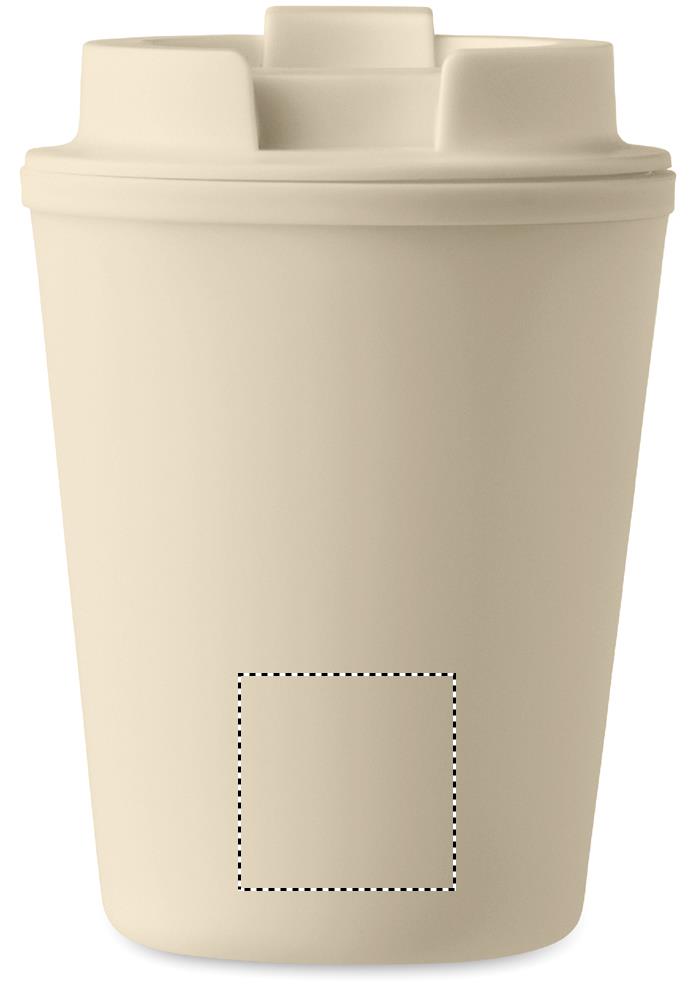Recycled PP tumbler 300 ml back lower 13