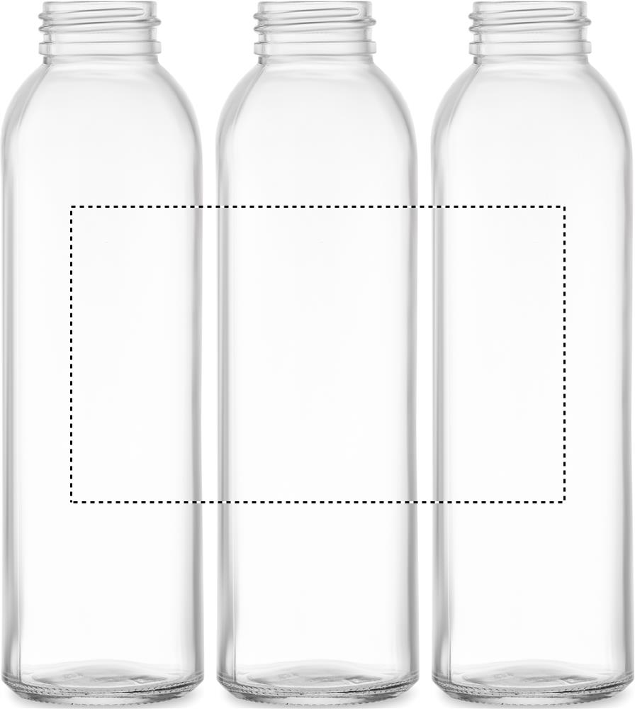 Recycled glass bottle 500 ml roundscreen 07