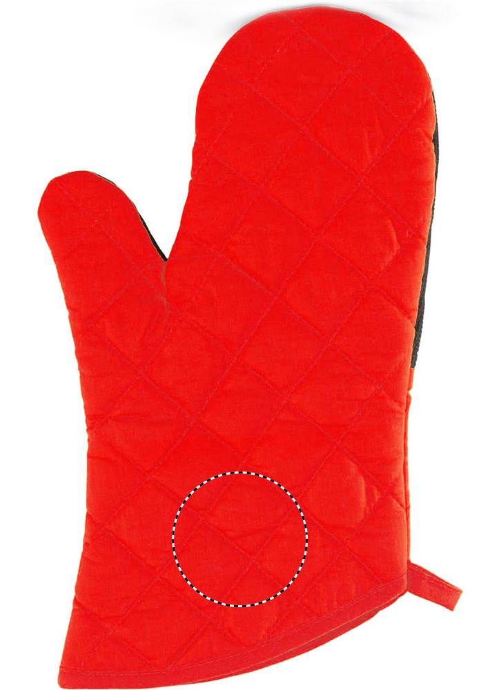 Cotton oven glove front lower e 05