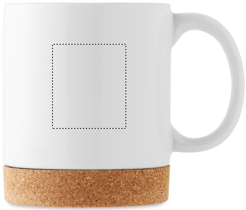 Ceramic cork mug 280 ml right handed 06