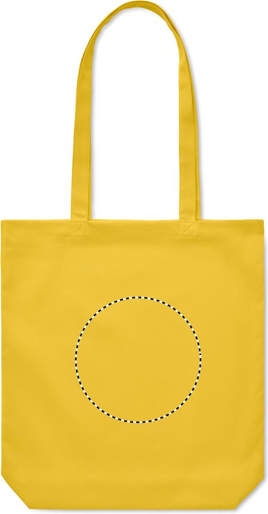 270 gr/m² Canvas shopping bag back embroidery 08